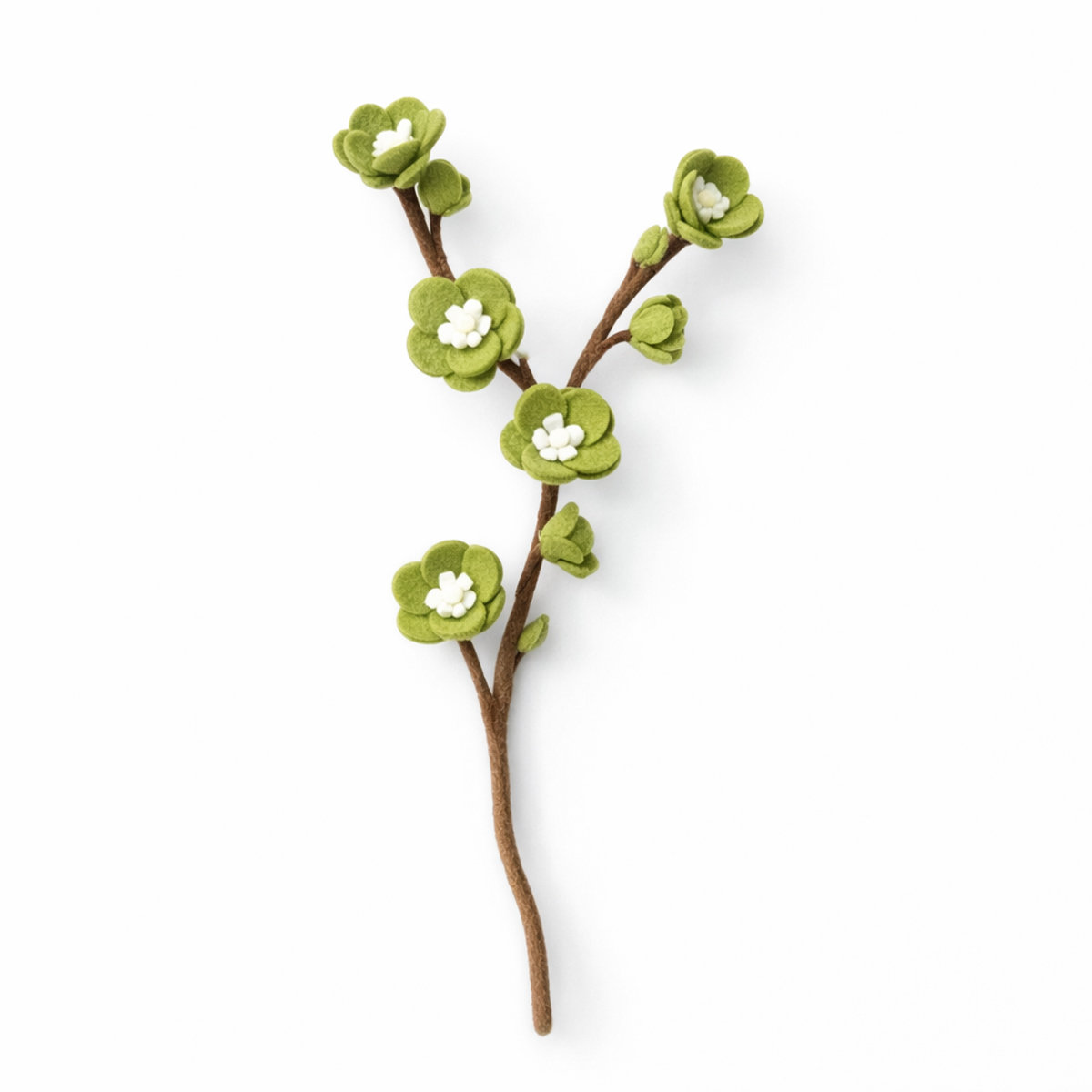 10E-CHER-BLSM-GRNWH_WIT Cherry bloss L green white - Afbeelding 2