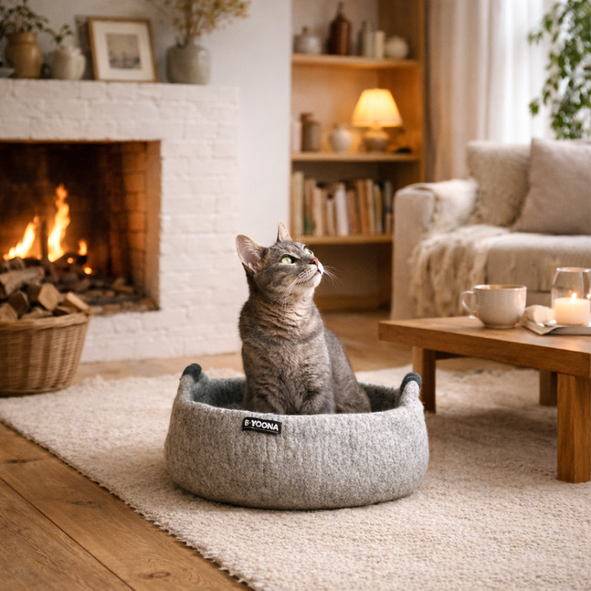 11A-BA-LGRS_SFEER Catbasket lightgrey - Afbeelding 4