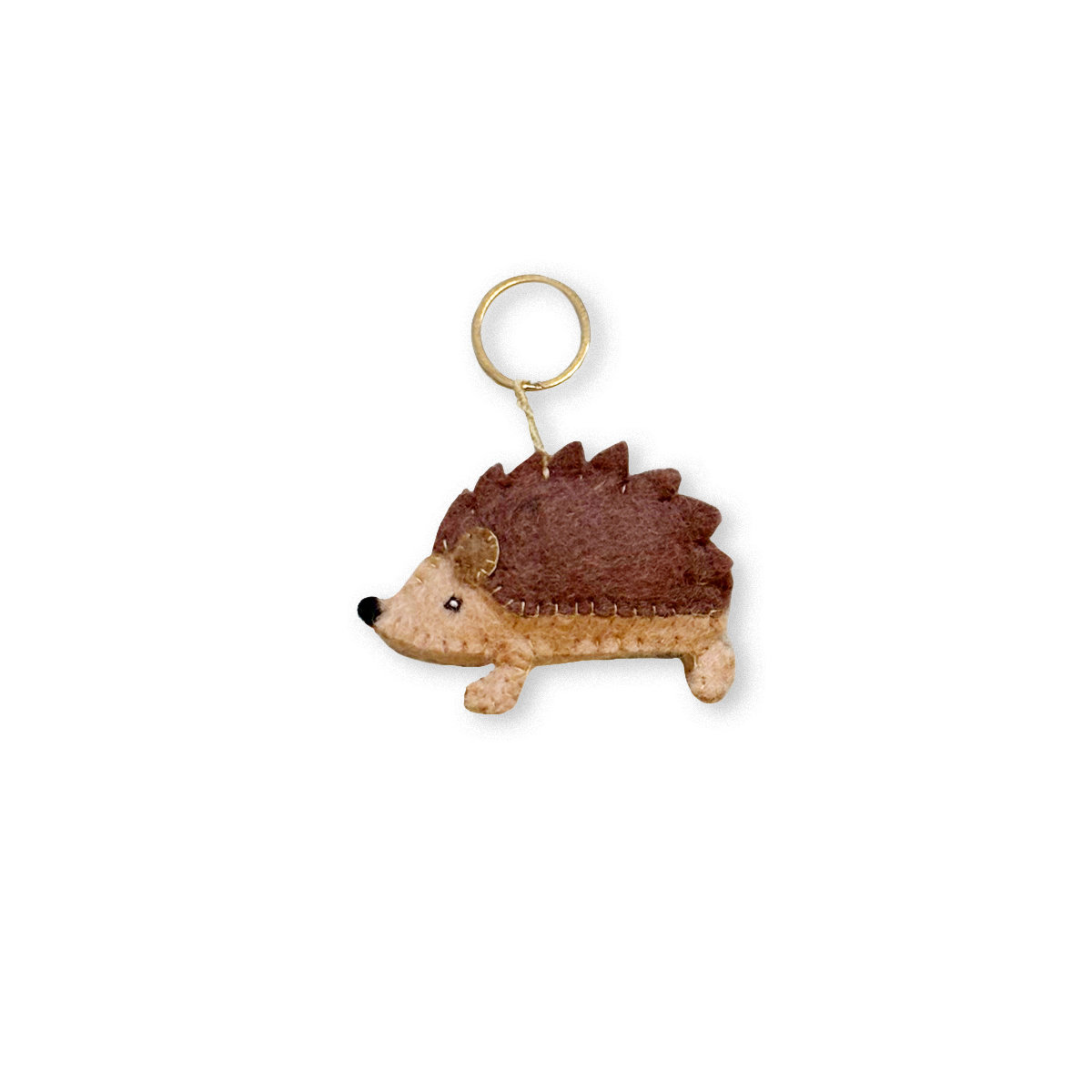 12D-KEY-HEDG_WIT Keyring hedgehog