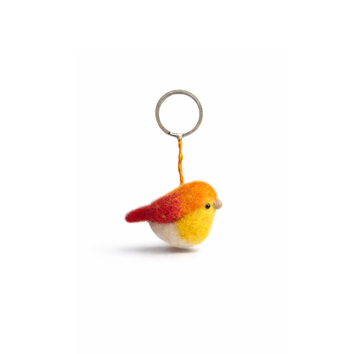 12E-KEY-BIRDORANGE_WIT Keyring Bird orange
