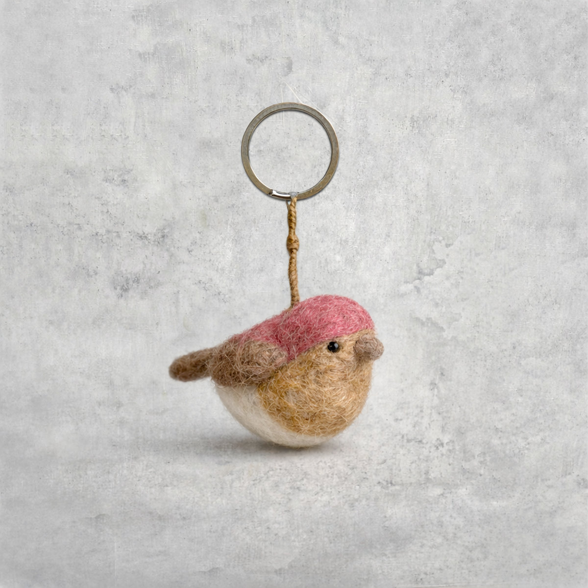 12E-KEY-BIRDPINK_BETON Keyring Bird pink - Afbeelding 4