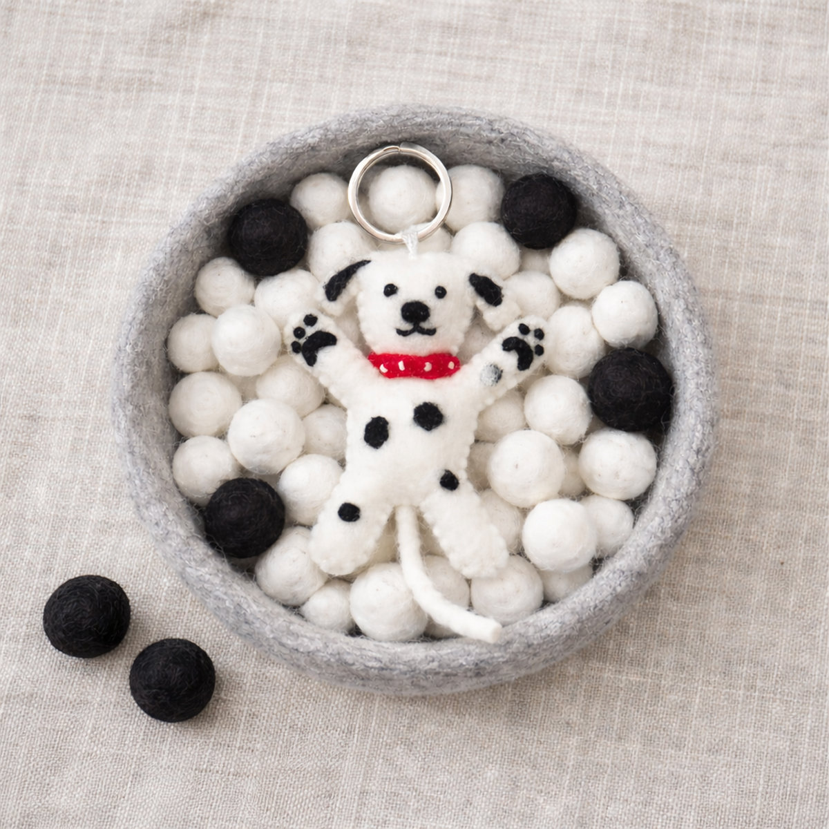 14H-KEY-DOG-DAL_EXTRA Keyring dog dalmatier - Afbeelding 2