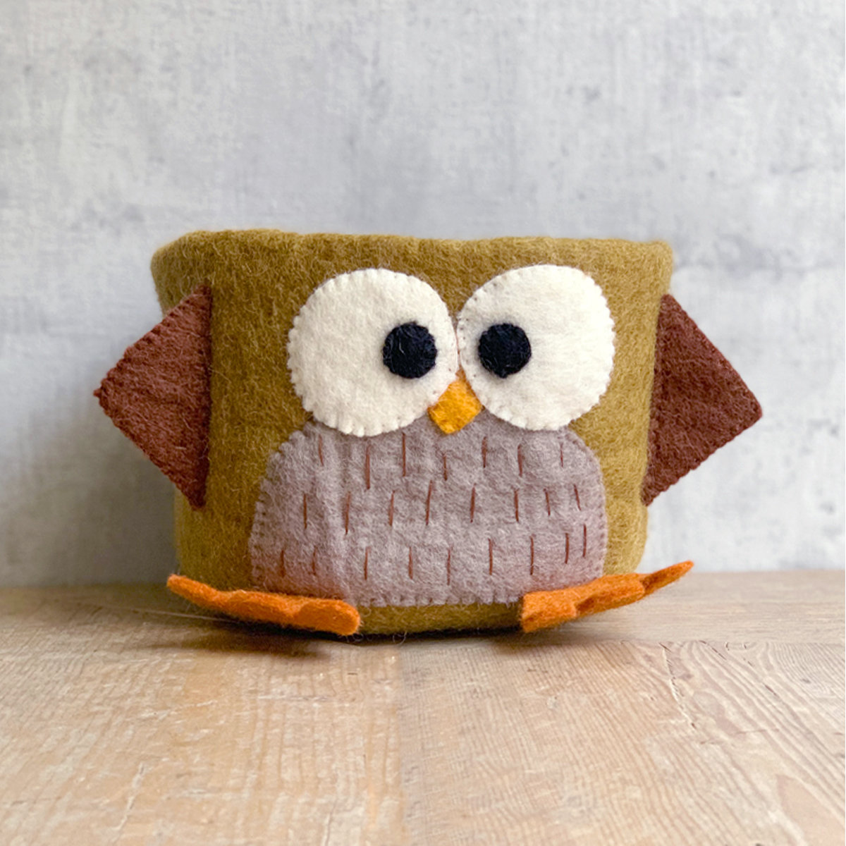 17C-MND-OWL_BETON Basket Owl brown - Afbeelding 3