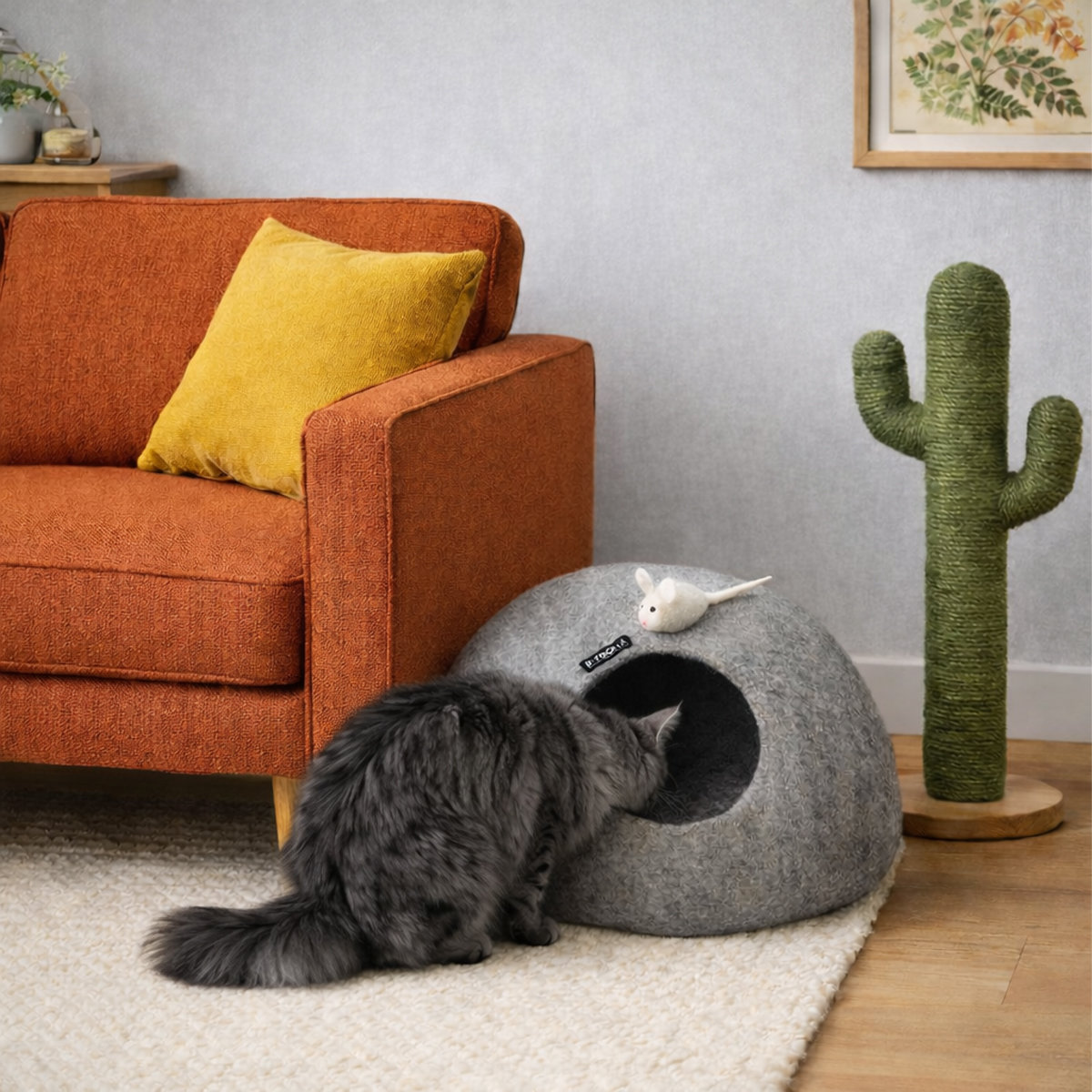 1A-CC-LGRS_EXTRA CatCave lightgrey - Afbeelding 4