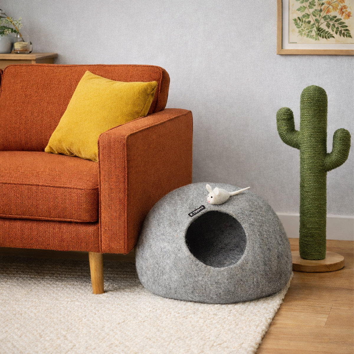 1A-CC-LGRS_SFEER CatCave lightgrey - Afbeelding 2