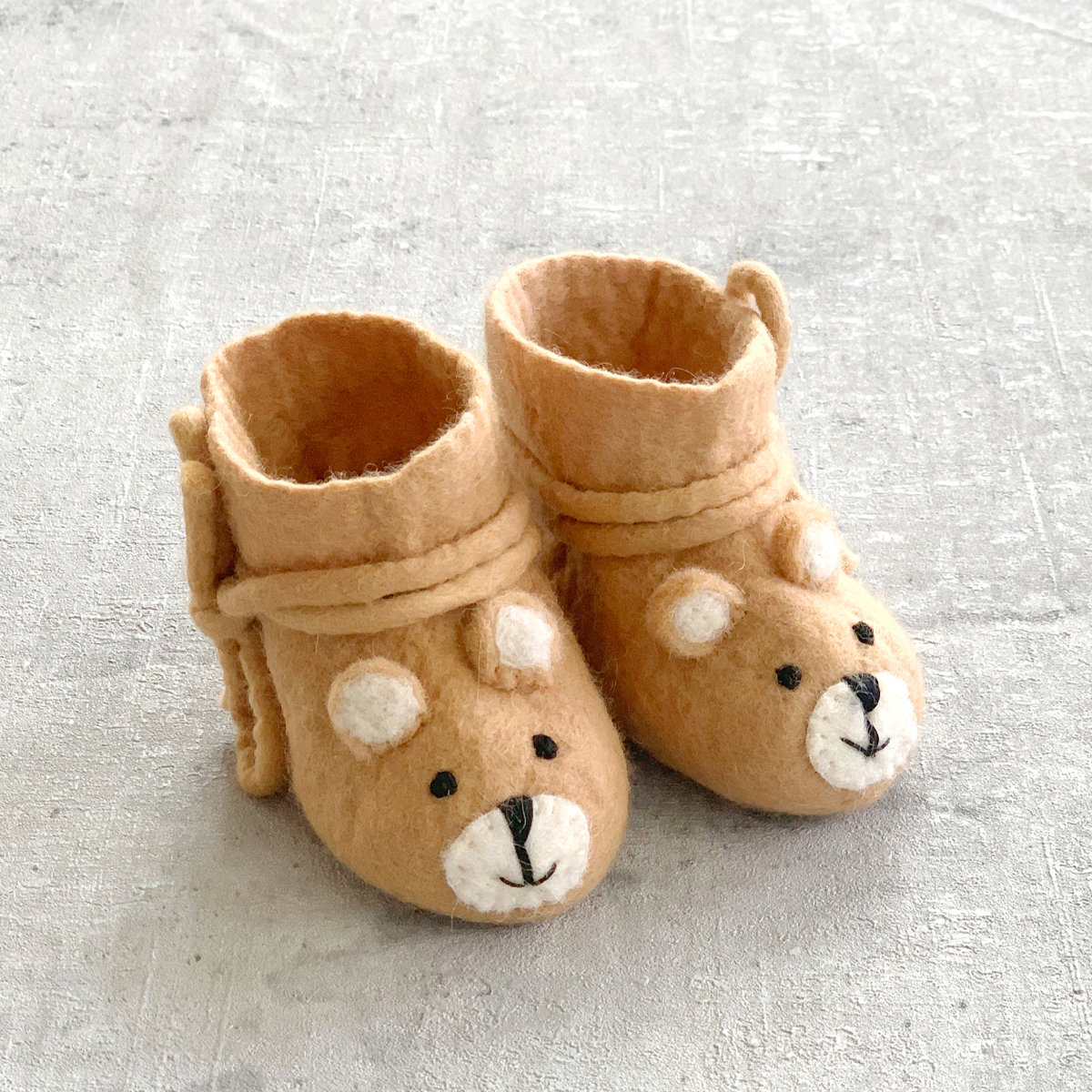 1C-SHO-BEAECR_BETON Babyshoe Bear creme - Afbeelding 2