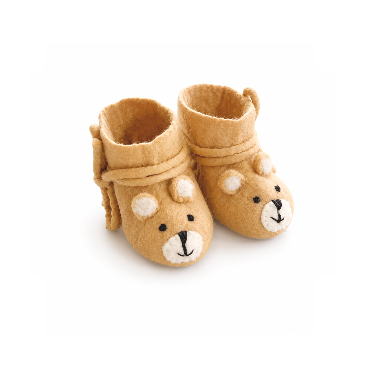 1C-SHO-BEAECR_WIT Babyshoe Bear creme - Afbeelding 3