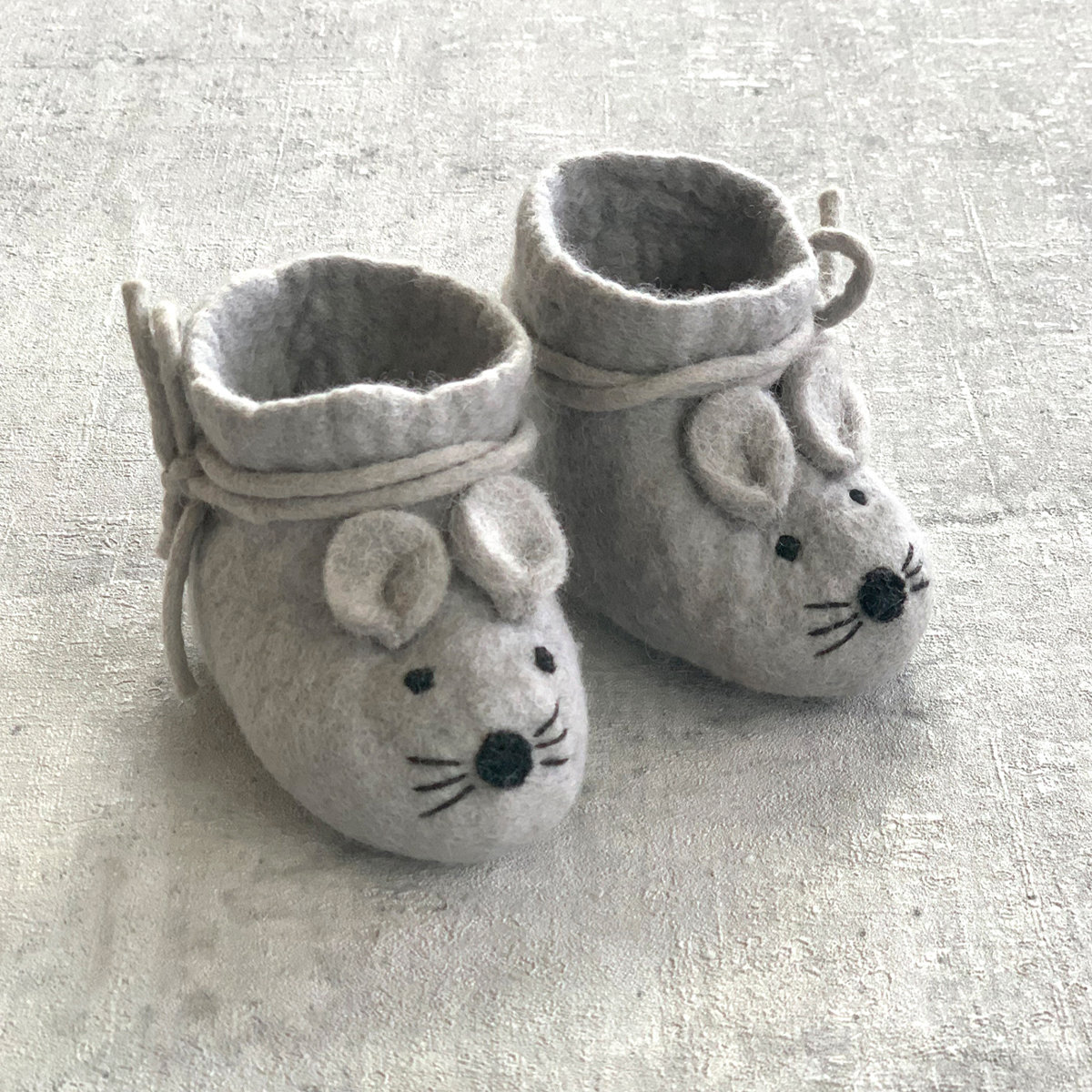 1D-SHO-MSG_BETON Babyshoe Mouse grey - Afbeelding 3