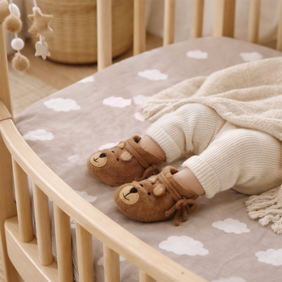 2C-SHO-BEA_SFEER Babyshoe Bear brown - Afbeelding 2