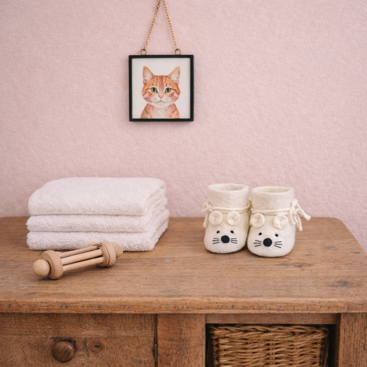 2D-SHO-MSW_SFEER Babyshoe Mouse white