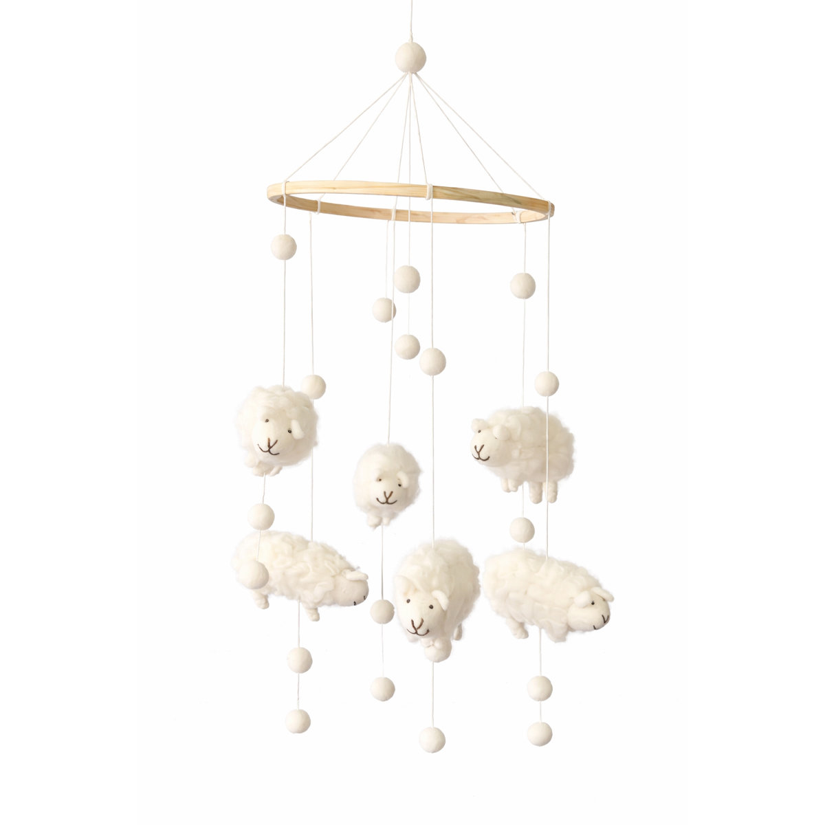 5B-MO-SHP_WIT Mobile Sheep - Afbeelding 3