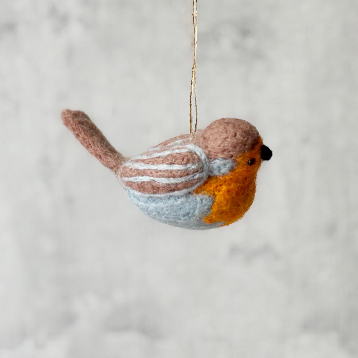 5D-BIR-BLUE_BETON Bird red robin - Afbeelding 4