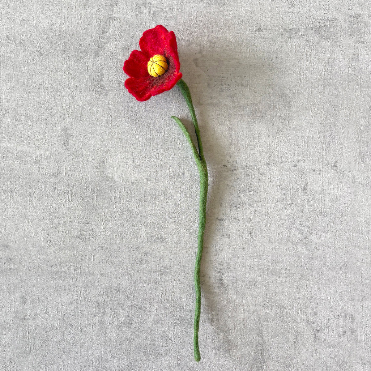 6E-POPPYRED_BETON Poppy flower red - Afbeelding 4