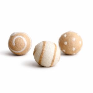 CatToy balls creme (SET 3)