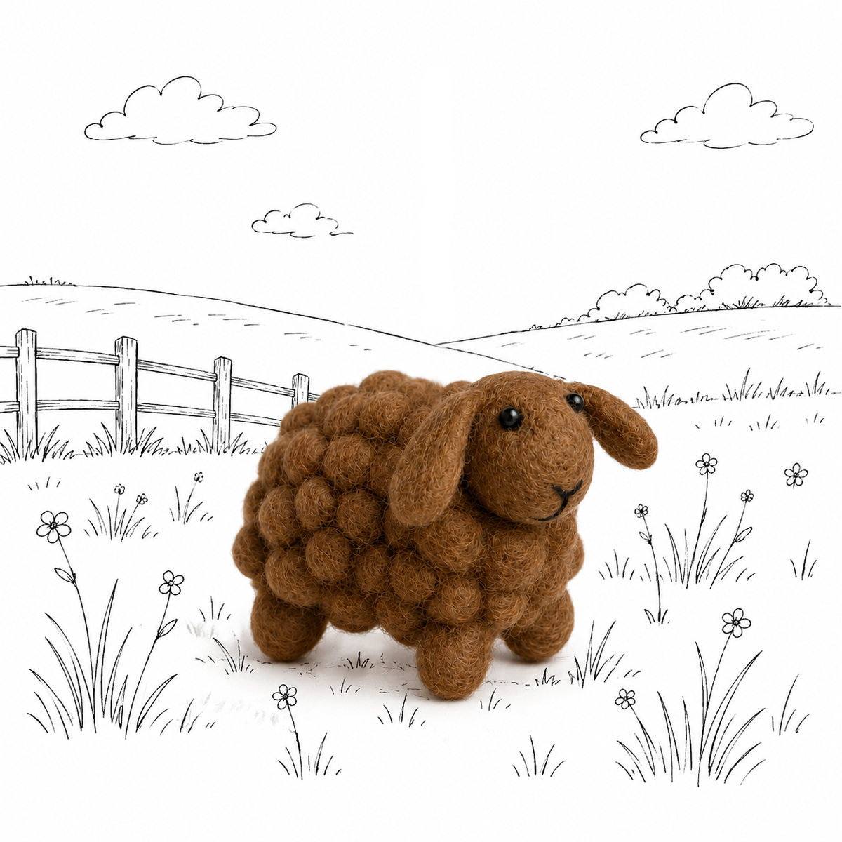 SchaapBRUIN-SFEER Hanger schaap bruin - Afbeelding 2